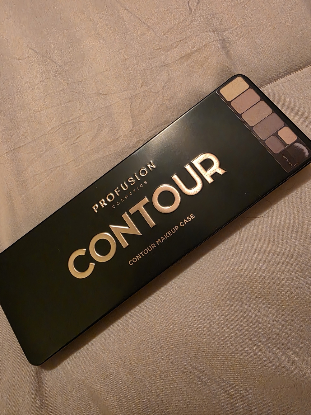 Profusion Cosmetics Contour Makeup Case - Black with Rose Gold Lettering